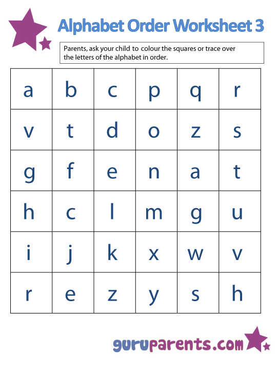 alphabet chart