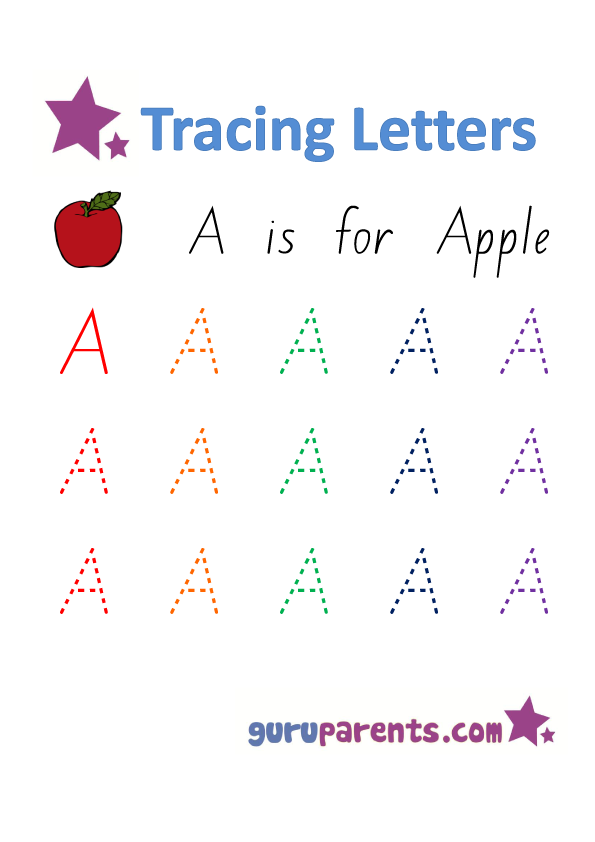 Alphabet Worksheets Handwriting Capital Letter A