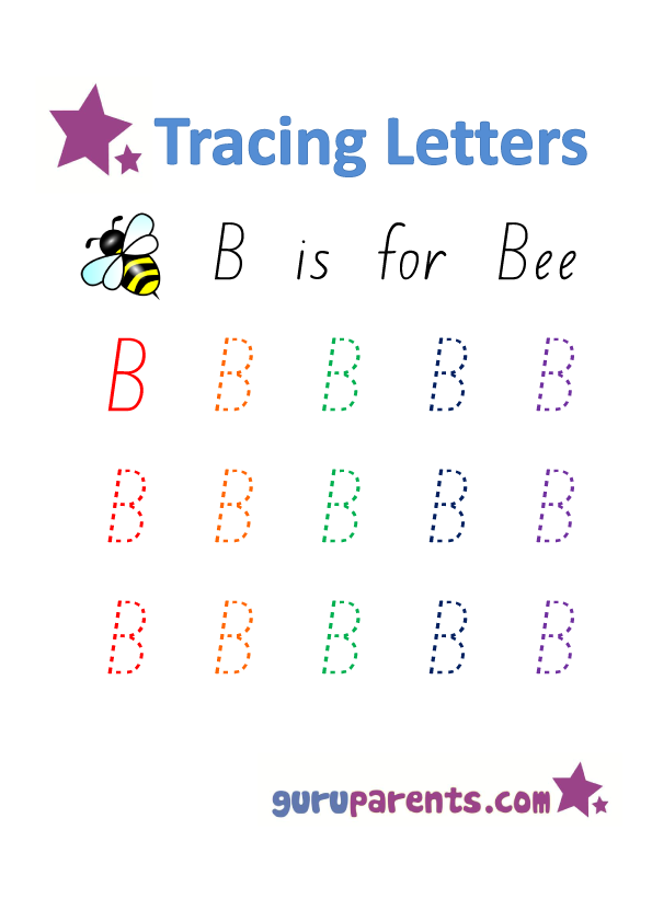 Alphabet Worksheet - Handwriting Capital Letter B