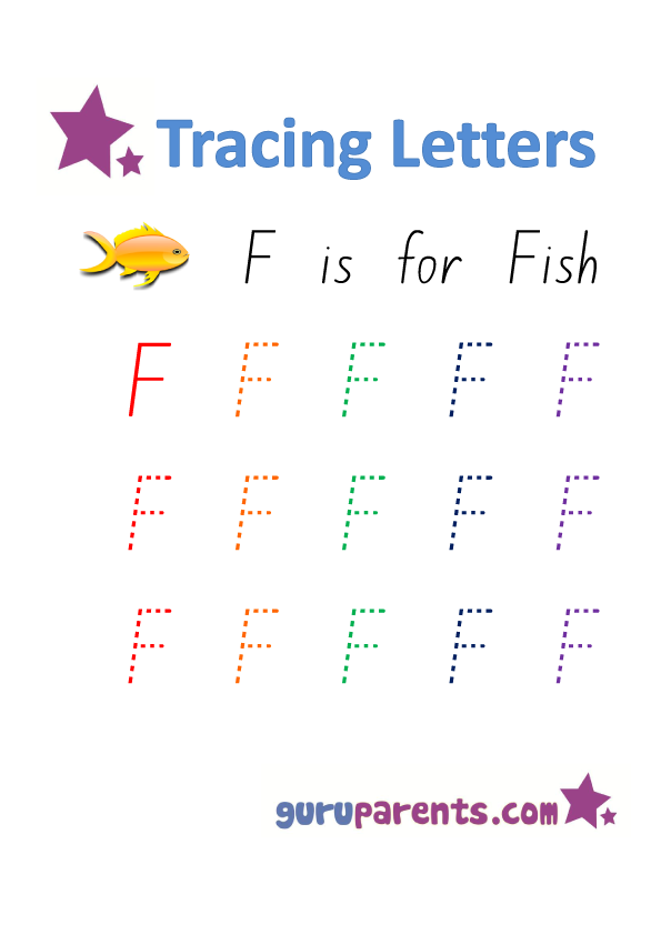 Alphabet Worksheet - Handwriting Uppercase Letter F