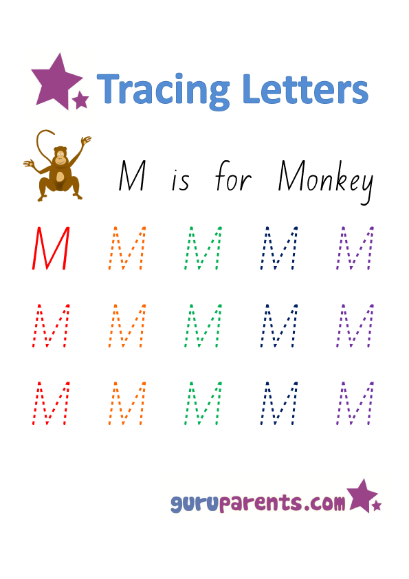 Alphabet Worksheet - Handwriting Capital Letter M