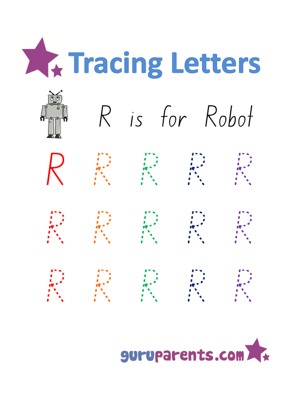 Alphabet Worksheet - Handwriting Uppercase Letter R