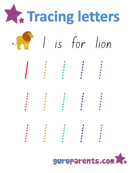 Alphabet Worksheet - Handwriting Lowercase Letter L