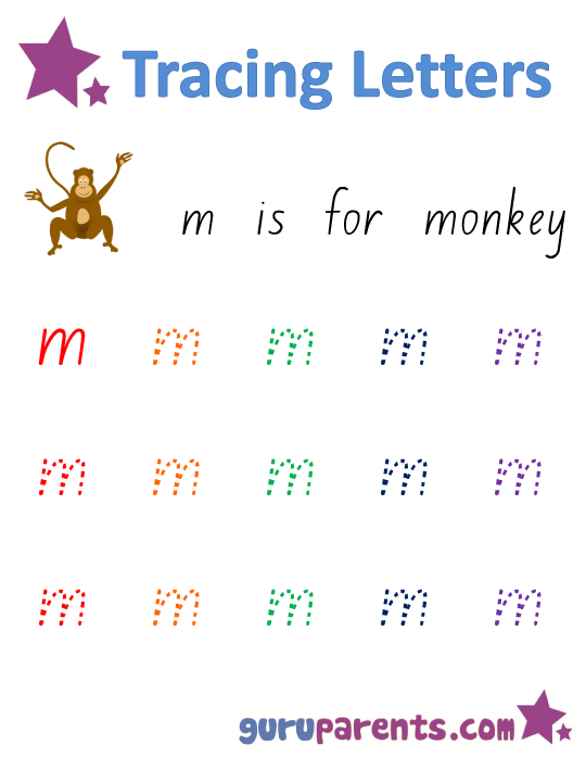 Alphabet Worksheet - Handwriting Lowercase Letter m