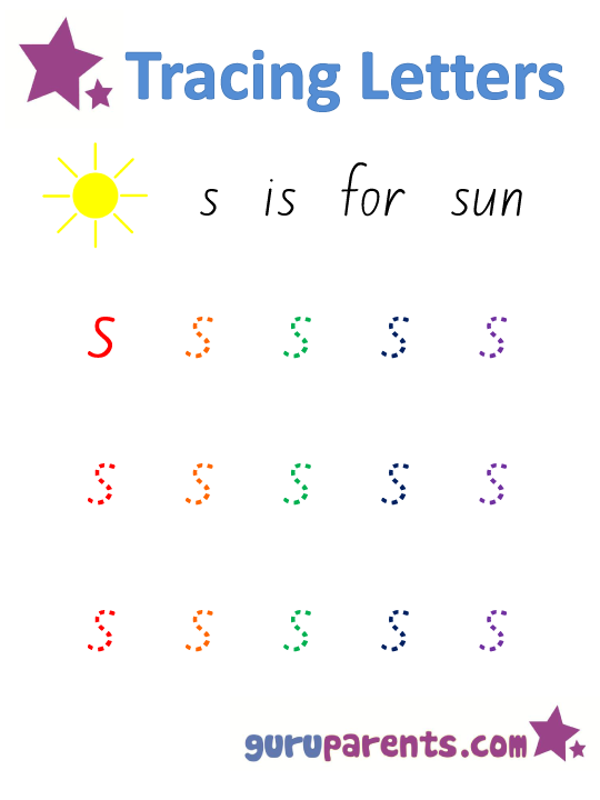 Alphabet Worksheet - Handwriting Lower-Case Letter s