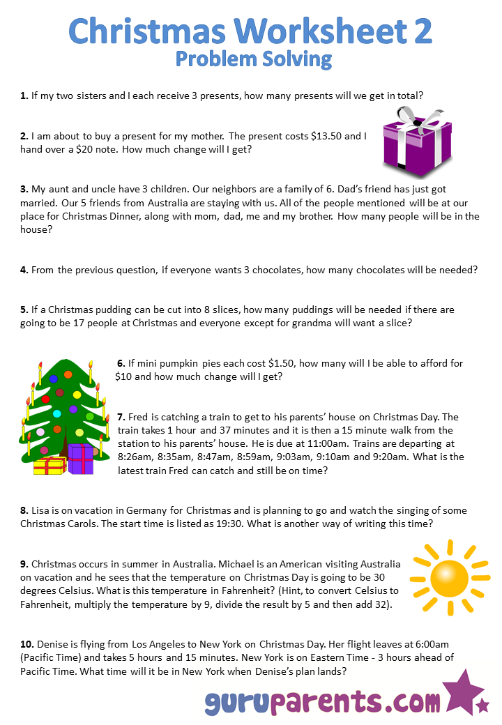 Christmas worksheet 2