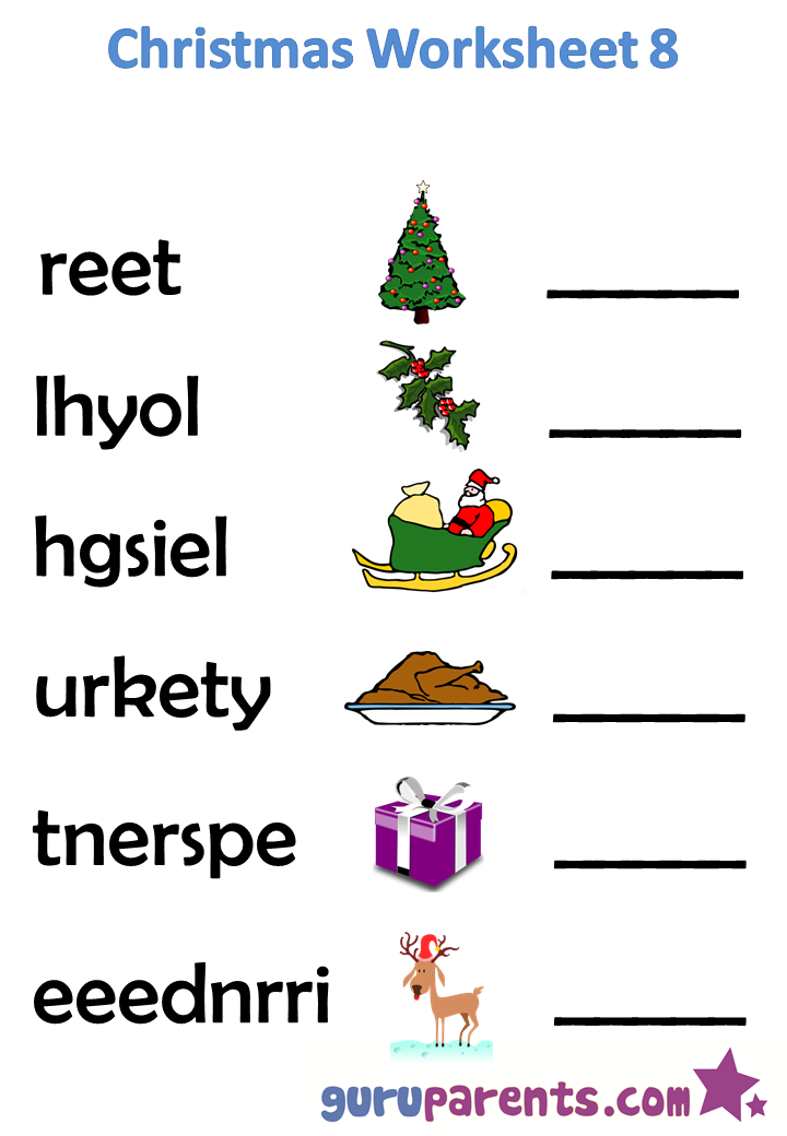 Christmas worksheet 8