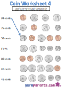 Coin worksheet 4