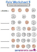 Coin worksheet 5