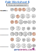 Coin worksheet 6