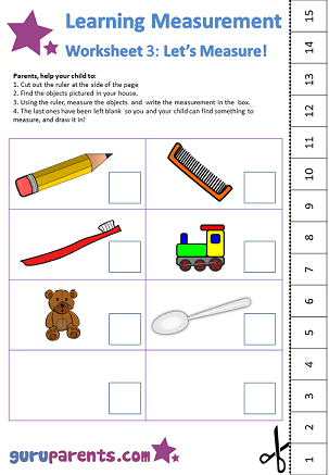 Learning Measurement Worksheets | guruparents