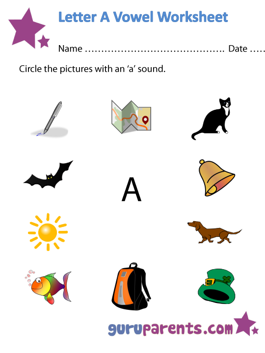 Vowel Worksheets | guruparents