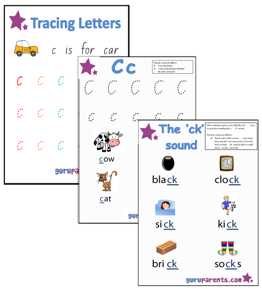 Letter C Worksheets