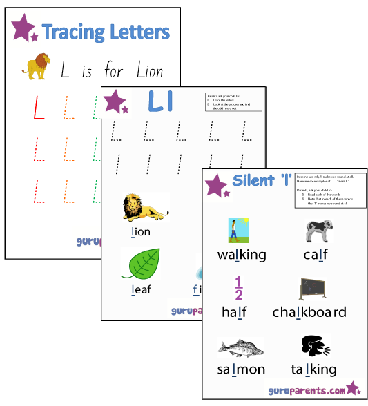 Letter L Worksheets