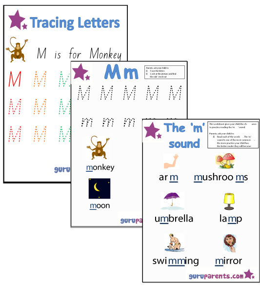 Letter M Worksheets