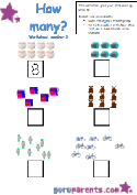 Math Worksheet - Counting #3