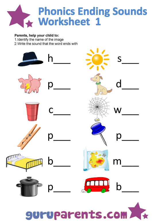 Phonics Worksheets | guruparents