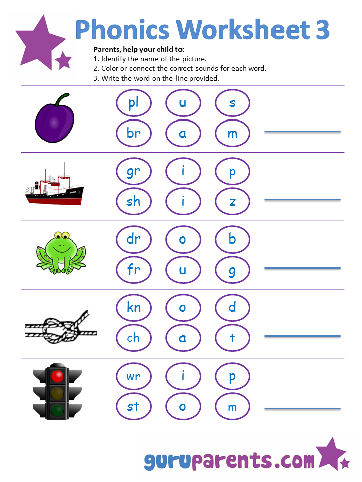 Phonics Worksheets | guruparents