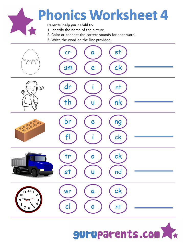 Phonics  Worksheet 1 