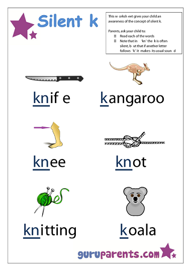 Letter K Worksheets | guruparents