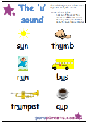 Letter U Worksheet - u sound