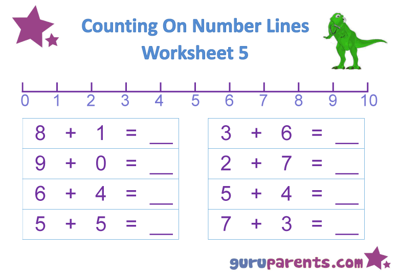 fraction-number-line-sheets