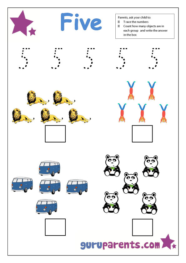 505 New preschool worksheet number five 65 Click here to download all the Number 5 Worksheets 