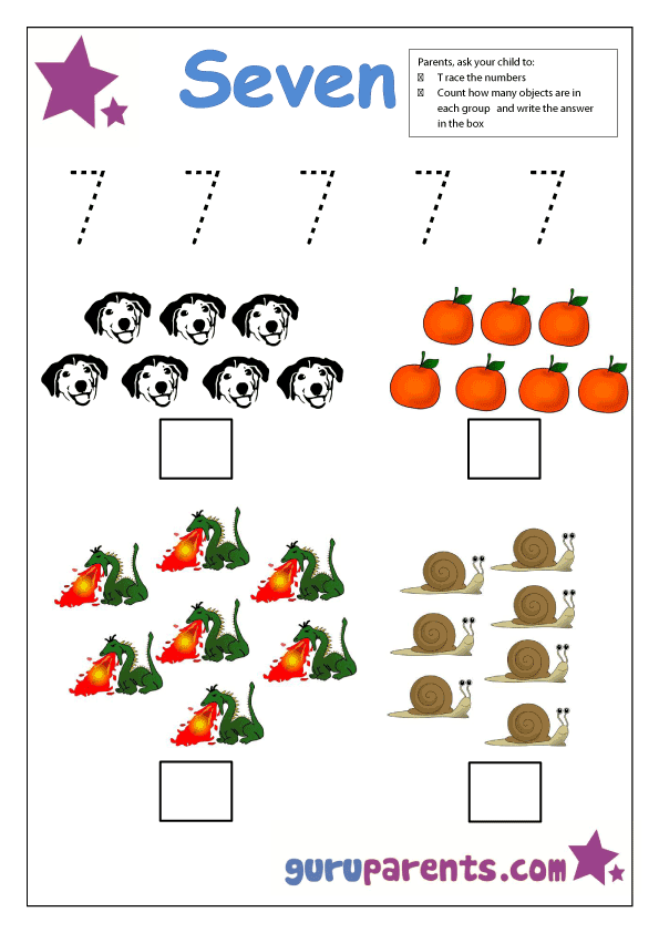 Preschool Number Activities Guruparents