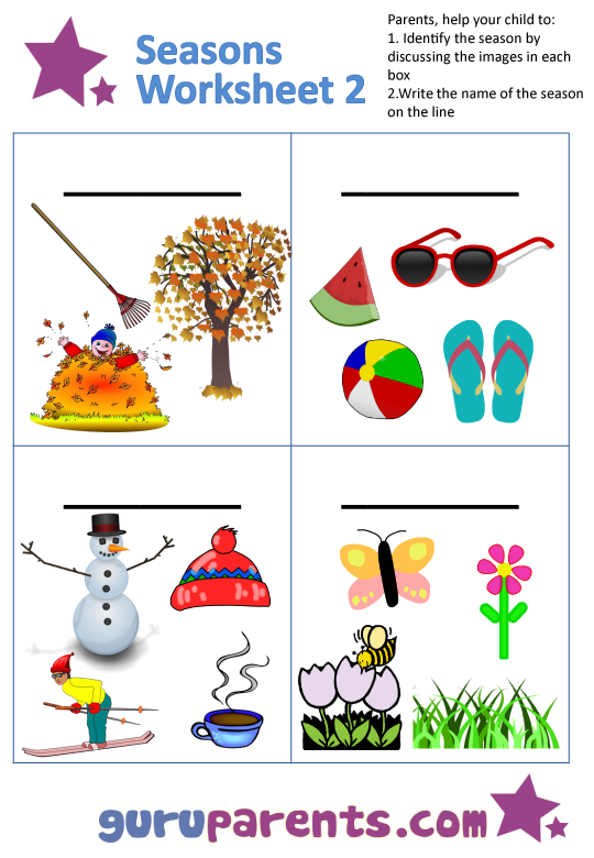 seasons diagram worksheet