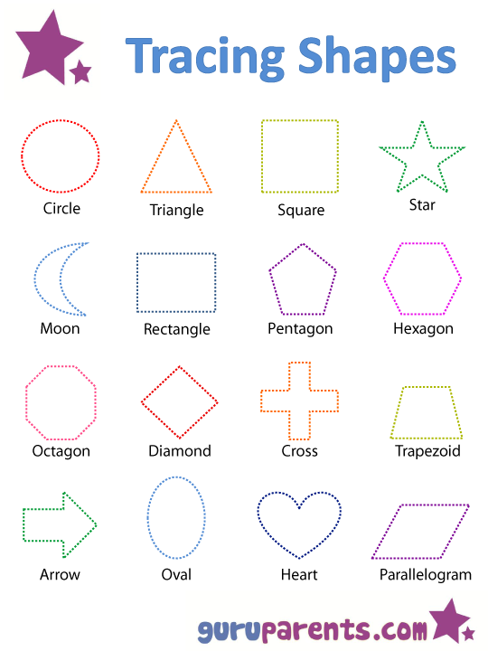 Tracing Shapes Worksheet