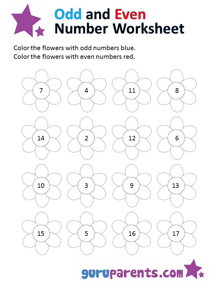 All Even And Odd Numbers Chart